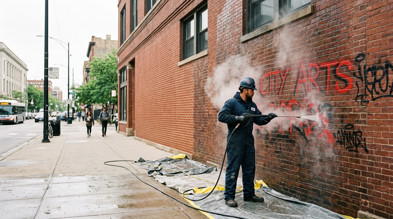 graffiti-removal-commercial-brick-building-hero-chicago-il-01
