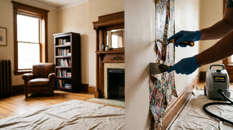 wallpaper-removal-chicago-brownstone